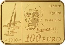 Франция, 100 евро, Пикассо