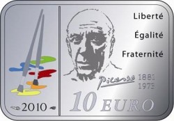 Франция, 10 евро, Пикассо