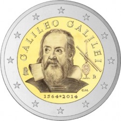 2 euro Italy 2014 Galileo Galilei