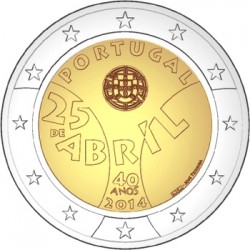 Portugal 2014 2 euro Revolution