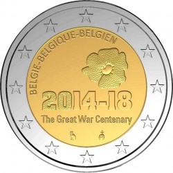 Belgium 2014 2 euro War
