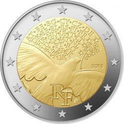 2 euro France 2015 Peace