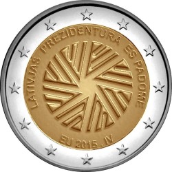2 euro Latvia 2015 Presidency