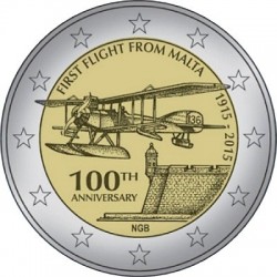 2 euro Malta 1915 Flight