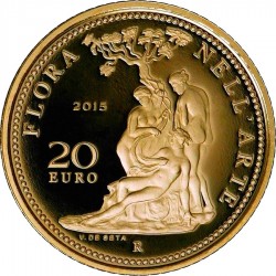 Italy 2015. 20 euro. flora