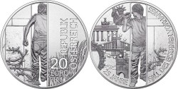 Австрия, 10 евро, «25-летие падения „железного занавеса“»