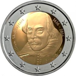 2 euro San Marino 2016 Shakespeare
