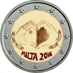 2 euro malta 2016 love