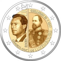 2 euro 2017 lux Guillaume III