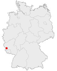 Трир на карте Германии