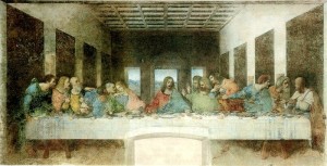 Фреска «Тайная вечеря» (Леонардо да Винчи, 1495—1497, Санта-Мария делле Грацие, Милан)