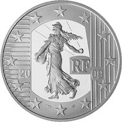 Франция, 2009, 10 евро, Европейский суд по правам человека, реверс