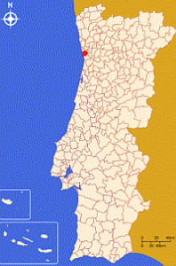 Порту на карте Португалии