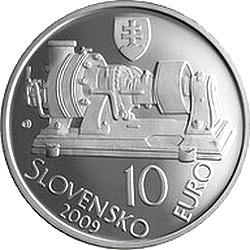Словакия, 2009, 10 евро, Аурель Стодола, аверс