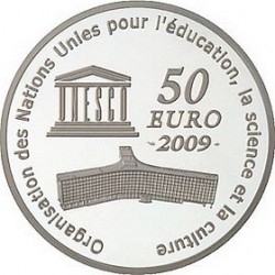 Франция, 50 евро, 2009, Московский Кремль, реверс
