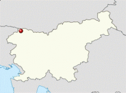 Планица на карте Словении