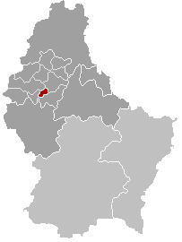 Эш-сюр-Сюр на карте Люксембурга