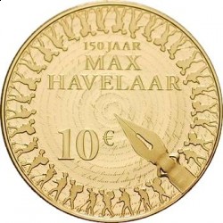 10 евро, Нидерланды, Макс Хавелаар, реверс