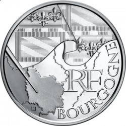 Франция, 10 евро, 2010, Бургундия