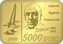 Франция, 5000 евро, Пикассо
