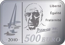 Франция, 500 евро, Пикассо