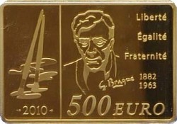 Франция, 500 евро, Жорж Брак