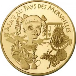 Франция, Алиса в стране чудес, 20 евро, Сказки Европы