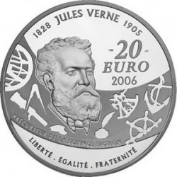 Литературные герои на монетах Франции. Удивительные миры Жюля Верна