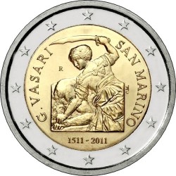 2 euro, The 500th anniversary of the birth Giorgio Vasari