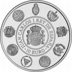 Испания 2011, 10 евро, Древние монеты, Ибероамериканская серия