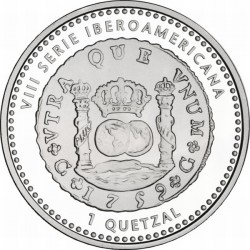 Гватемала 2010, 1 кетцаль, Древние монеты, Ибероамериканская серия