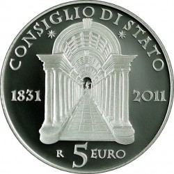 Italia 2011, 5 euro, Consiglio di Stato