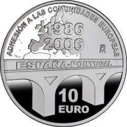 10 евро, 20 лет вступления в Евросоюз Испании и Португалии