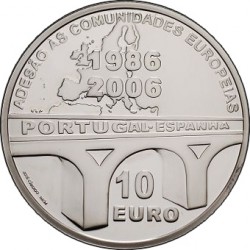 10 евро, 20 лет вступления в Евросоюз Испании и Партугалии
