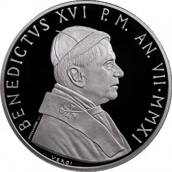 10 евро, Ватикан (60 лет священного рукоположения Папы римского Бенедикта XVI)