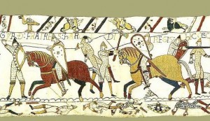 Фрагмент ковра из Байё (Битва при Гастингсе)