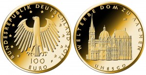 100 евро "Ахенский собор" (серия «Всемирное наследие ЮНЕСКО»)