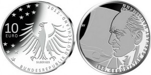 10 евро "150 лет со дня рождения Герхарта Гауптмана"