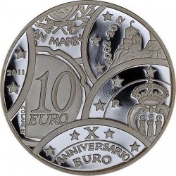 Сан-Марино, 10 евро (10 лет евро)