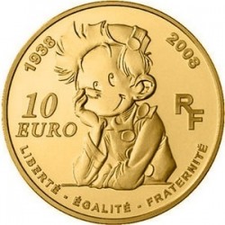Франция 2008, 10 евро, Spirou (Спиру)