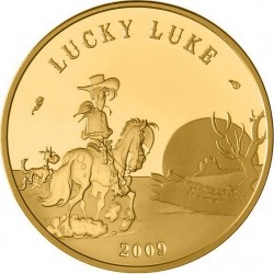 Франция 2009, 10 евро, Lucky Luke («Счастливчик Люк»)