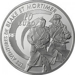 Франция 2010, 10 евро, Blake and Mortimer («Блэйк и Мортимер»)