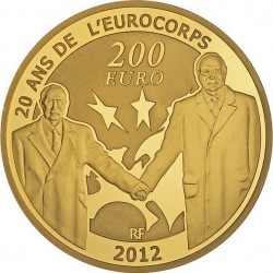Франция, 2012 (20 лет Еврокорпусу). 200 евро