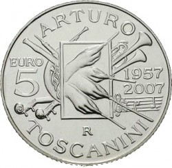 Italy 2007. 5 euro Arturo Toscanini