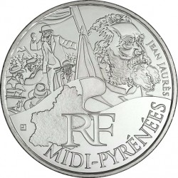 France 2012. 10 euro. Midi-Pyrénées. Georges Brassens