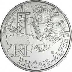 France 2012. 10 euro. RHONE – ALPES. Auguste & Louis Lumiere