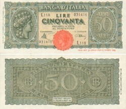 50 Lira italiana 1944
