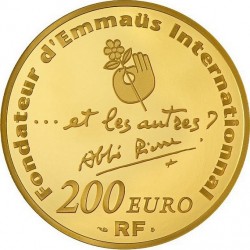 france 2012. 5 euro. 100th Anniversary of abbé Pierre's birth