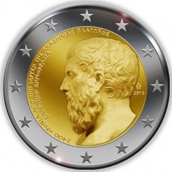 2 euro. Greece 2013. The 2400th Anniversary of the founding of Plato’s Academy