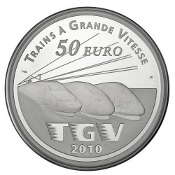 France 2010. 50 euro (silber). Gare de Lille-Europe